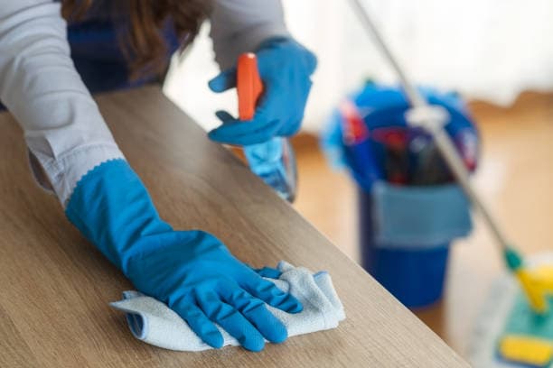 Airbnb vacation rental turnover cleaning with fresh linens in North Myrtle Beach